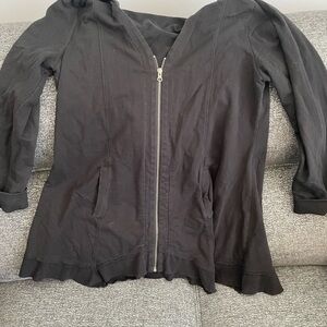 Xl black zip up hoodie